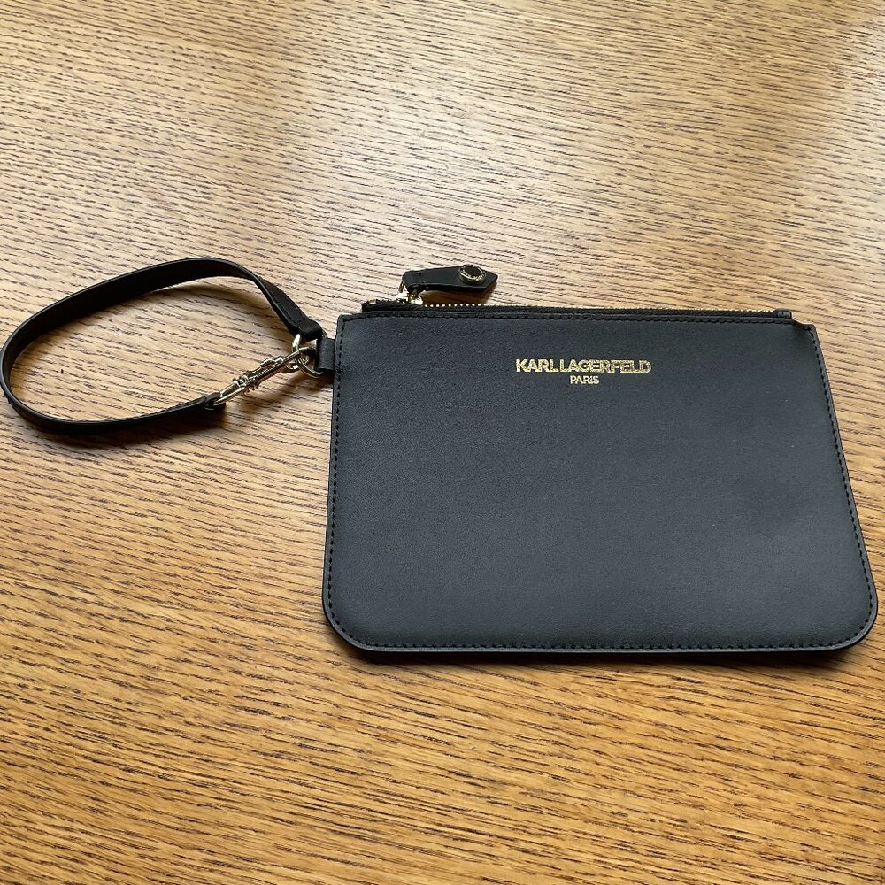 KARL LAGERFELD Black Wristlet